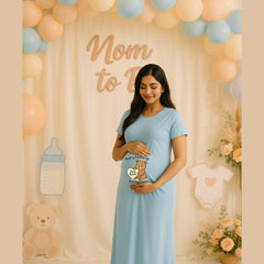 Bear-y Excited for Baby – Personalized Maternity Dress
