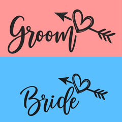 Bride & Groom Couple Matching T-Shirts for Wedding, Honeymoon & Pre-Wedding Shoot