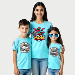 Best Mom - I have the best mom in the Galaxy Mom and Kids Matching Tshirts