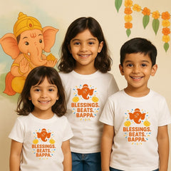Blessings. Beats. Bappa. – Festive Ganesha T-Shirts for Kids