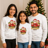 "The Claus Family" Family Matching Christmas Sweatshirt