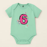 6th Month Birthday Baby Romper for Boys/Girls - Monthly Birthday Romper
