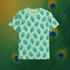 All-Over Peacock Plume Kids' Jersey