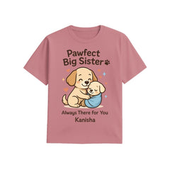 Big Sister Personalized Puppy T-Shirt – Cute Sibling Gift Tee