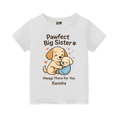 Big Sister Personalized Puppy T-Shirt – Cute Sibling Gift Tee