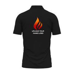 Black Collar Tshirt - Customised