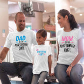 Birthday Girl Matching Family T-Shirts Set of 3