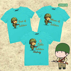 Camouflage Theme Military Inspired Soldier Family Tshirts