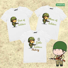 Camouflage Theme Military Inspired Soldier Family Tshirts