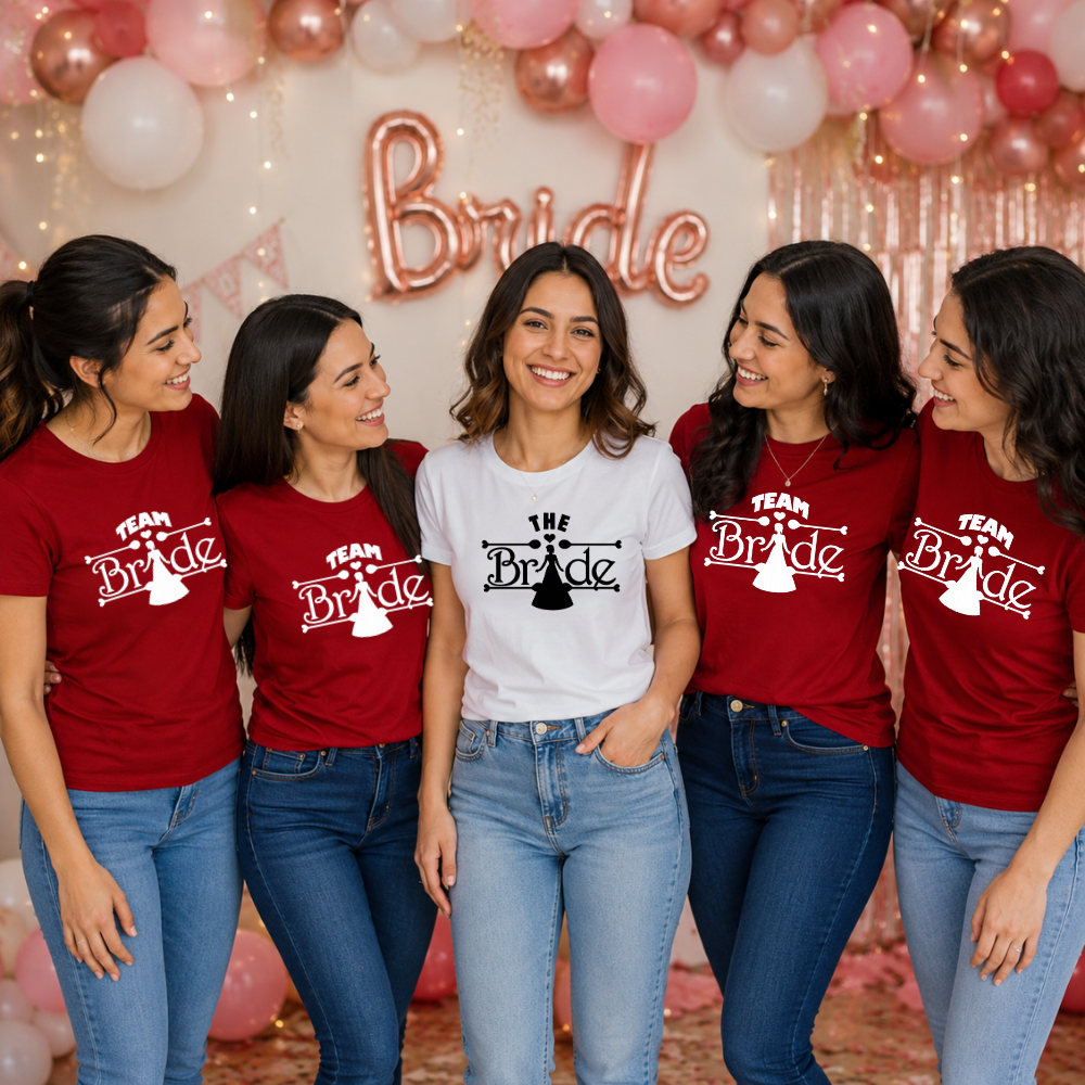 Bride Matching T-Shirts for Bachelorette Party | Bride Squad Tees