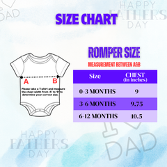 Baby First Father's Day Romper | Matching Baby Bodysuit