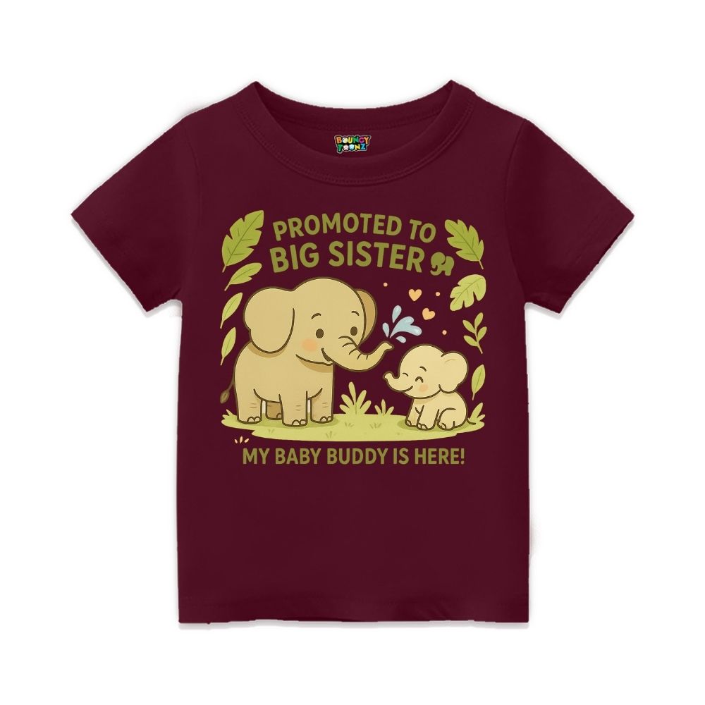 "My Baby Buddy Is Here!" Big Sister Announcement Tee