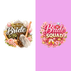 Bride Matching T-Shirts for Bachelorette Party | Bride Squad Tees