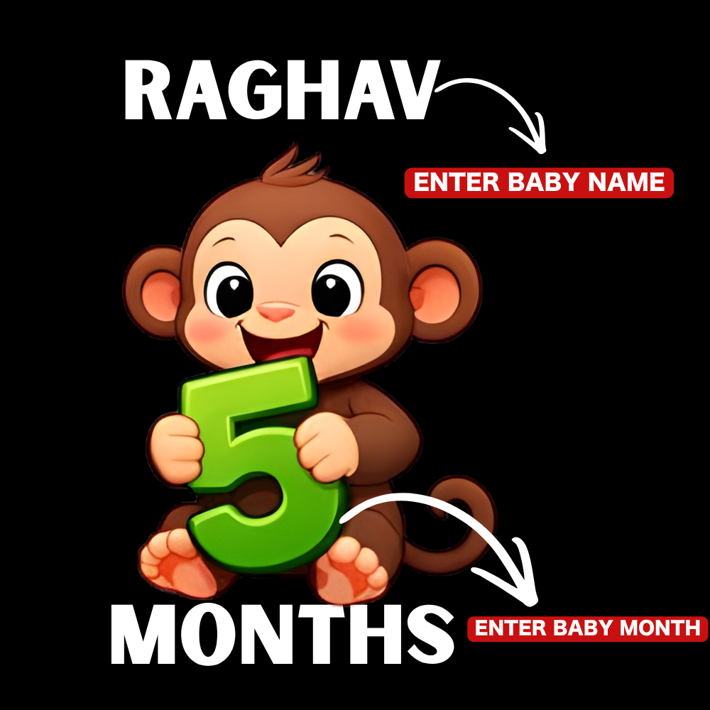 5 Month Baby Milestone Romper | Cute Infant Monthly Outfit