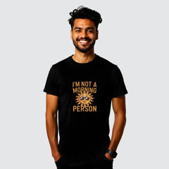 "Not a Morning Person" - Relaxed & Relatable Men's Casual Tees Customised