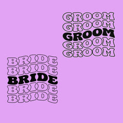 Bride Groom Twinning T-Shirts for Married Couples