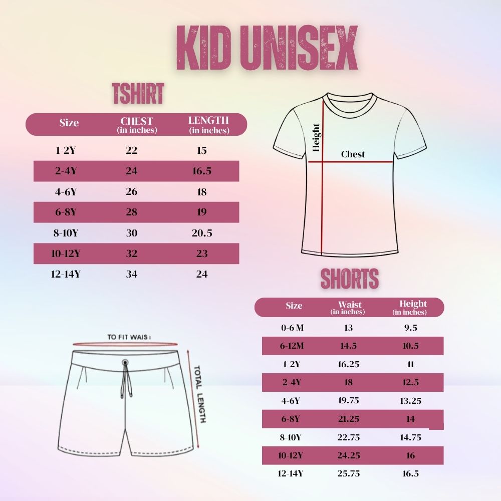 Astronaut Print Kids Cotton Co-Ord Set | Soft Summer T-Shirt & Shorts