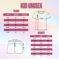 Astronaut Print Kids Cotton Co-Ord Set | Soft Summer T-Shirt & Shorts