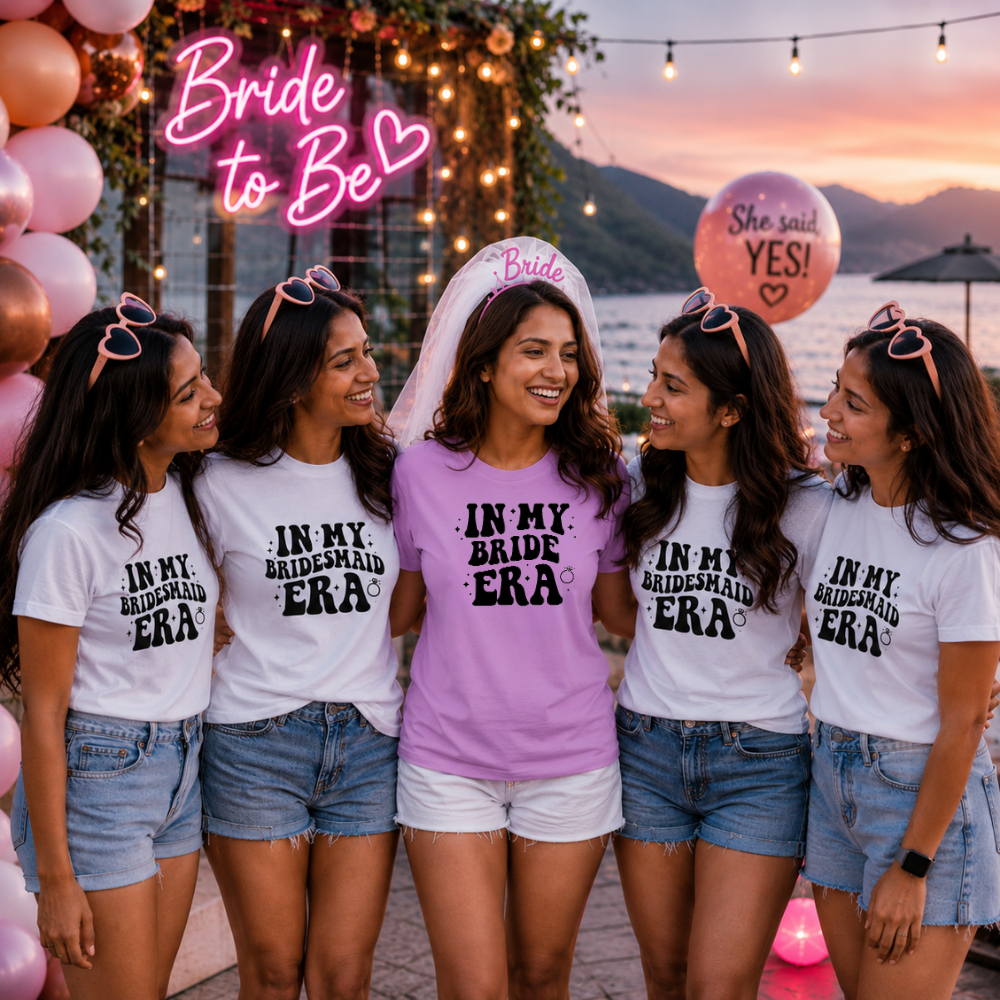 Bride To Be Matching T-Shirts | Bridal Shower & Wedding Tees
