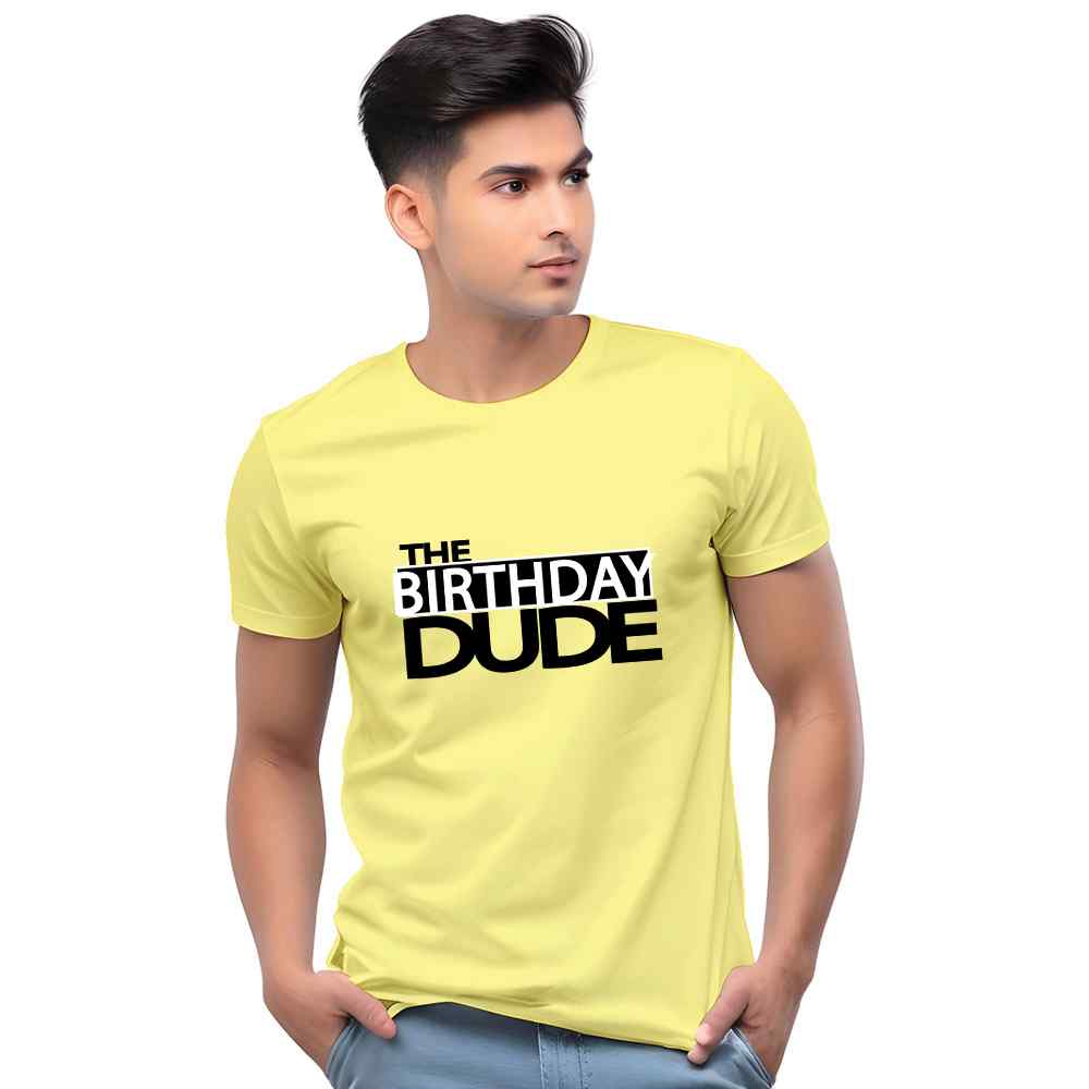 Bday Dude Casual Men Tshirt