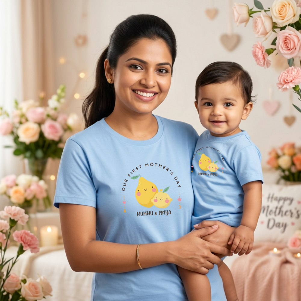 Best First Mother's Day Gift – Mom & Baby Matching T-Shirts & Rompers India