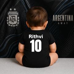 Argentina Football Fan Baby Romper – Custom Infant Jersey Outfit with Name & Number