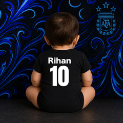 Argentina Baby Football Romper | Personalized Infant Soccer Jersey Onesie