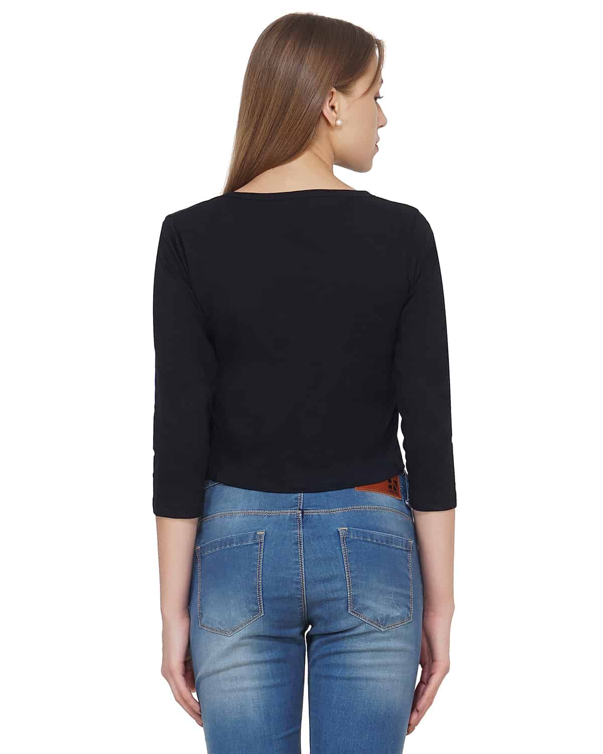 Black Crop Tshirt