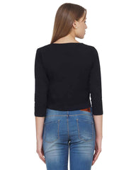 Black Crop Tshirt