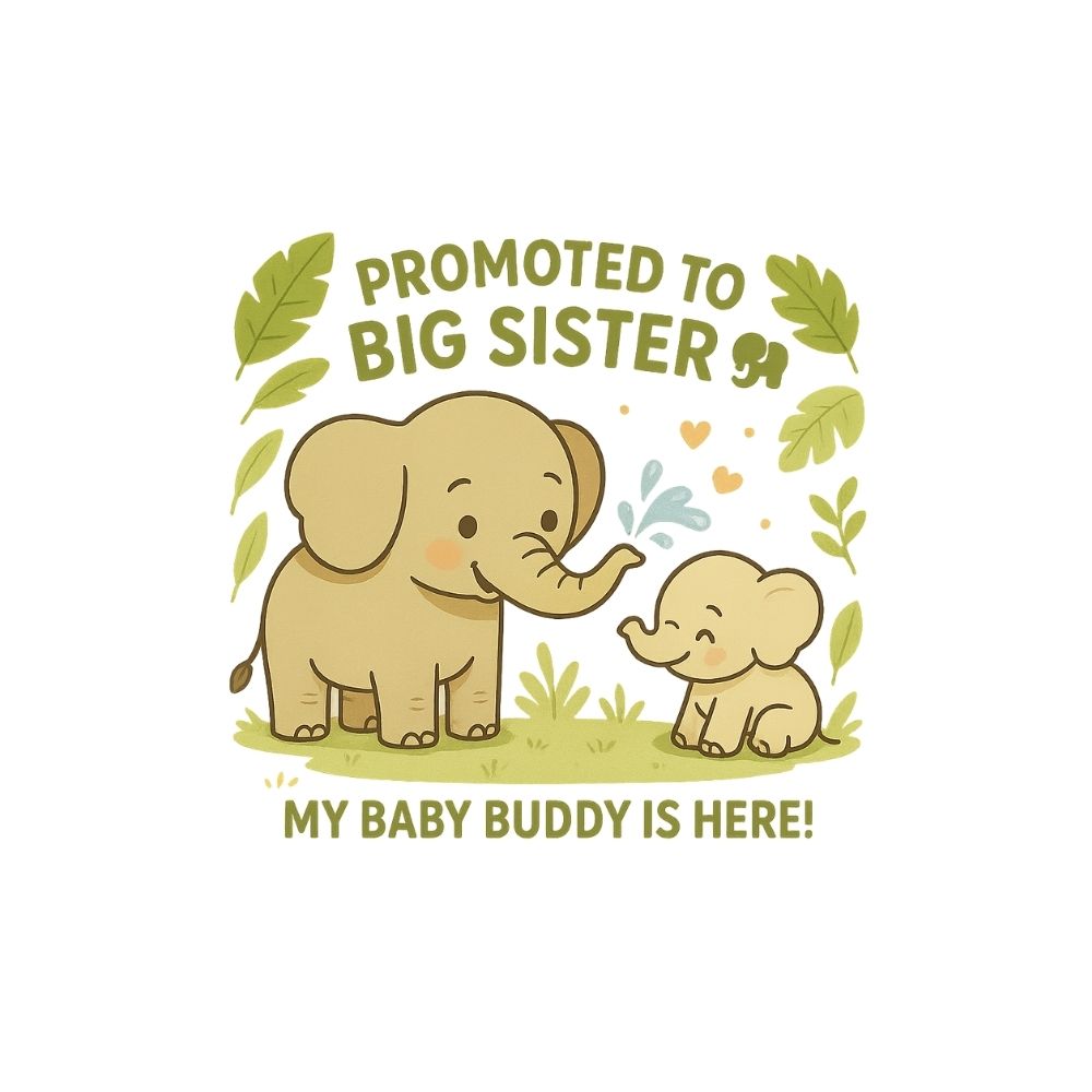 "My Baby Buddy Is Here!" Big Sister Announcement Tee