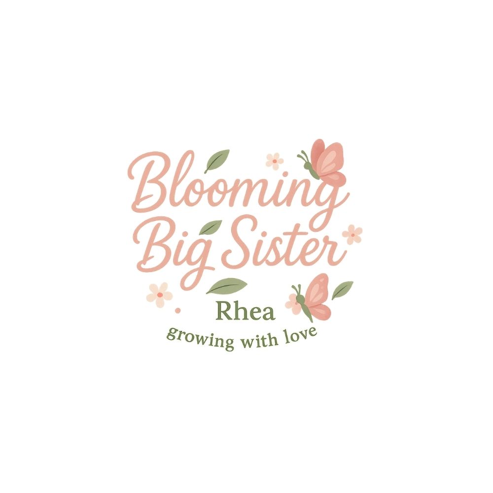 "Blooming Big Sister" Name Tee - Baby Arrival Announcement