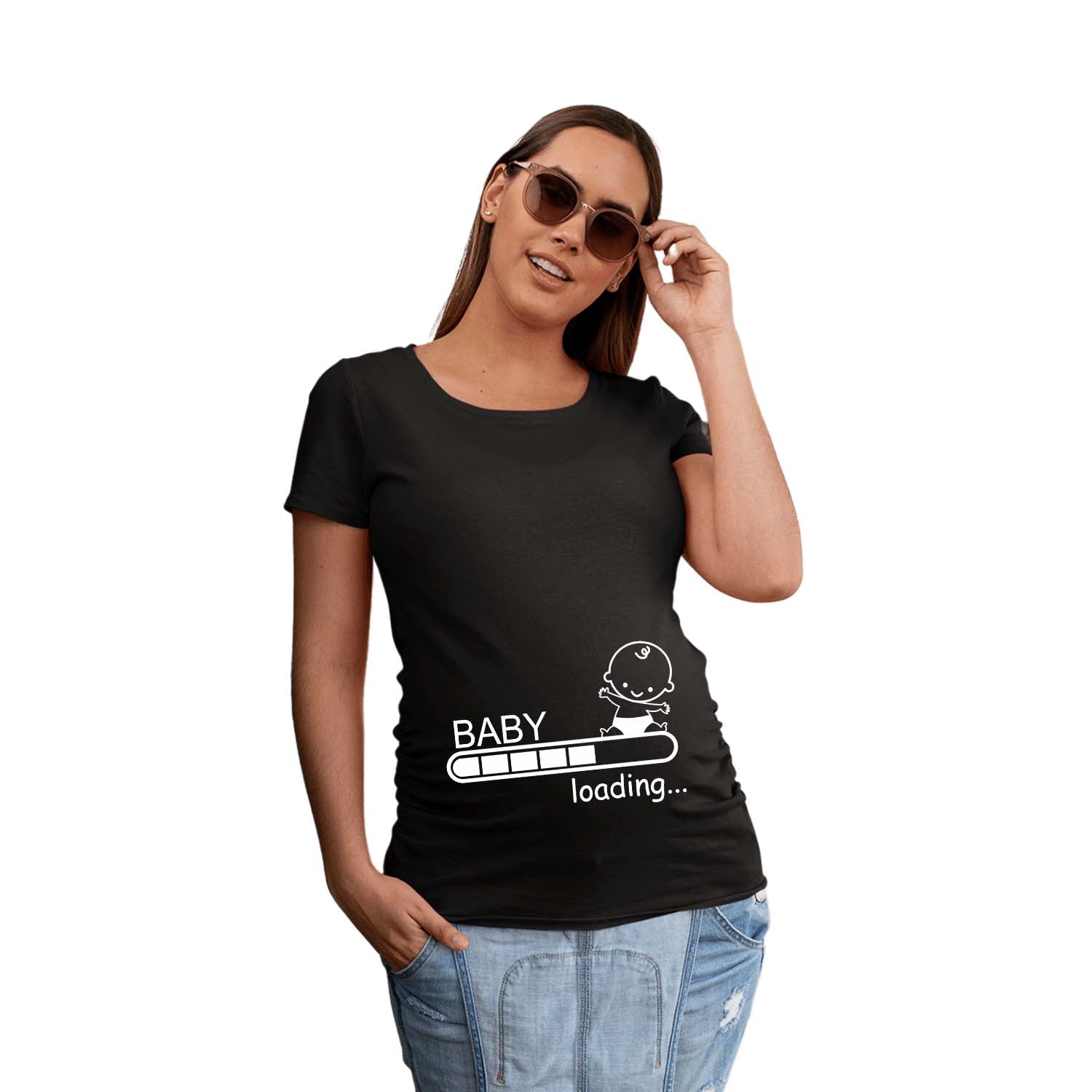 Baby Loading Please Wait Pregnancy Announcement T-Shirt
