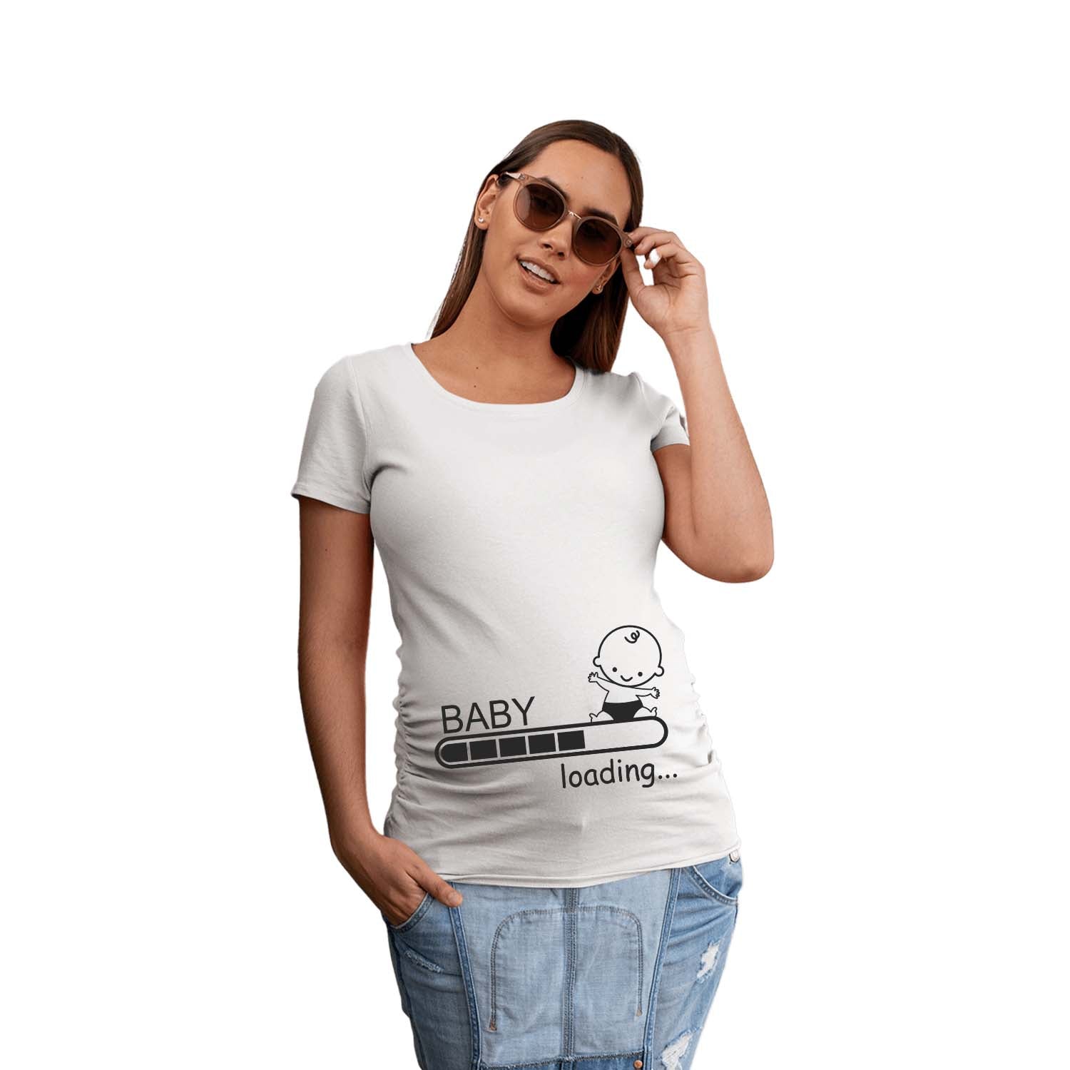 Baby Loading Please Wait Pregnancy Announcement T-Shirt