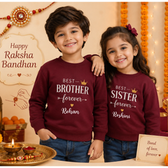 Brother Sister Bond Raksha bandhan Celebration Sweatshirt