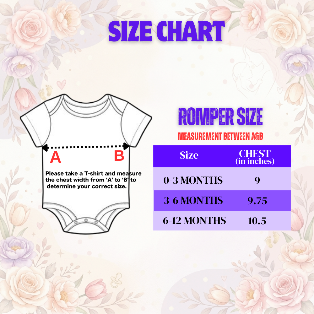 Baby Romper for First Mother's Day | Personalized Soft Cotton Onesie with Name Print