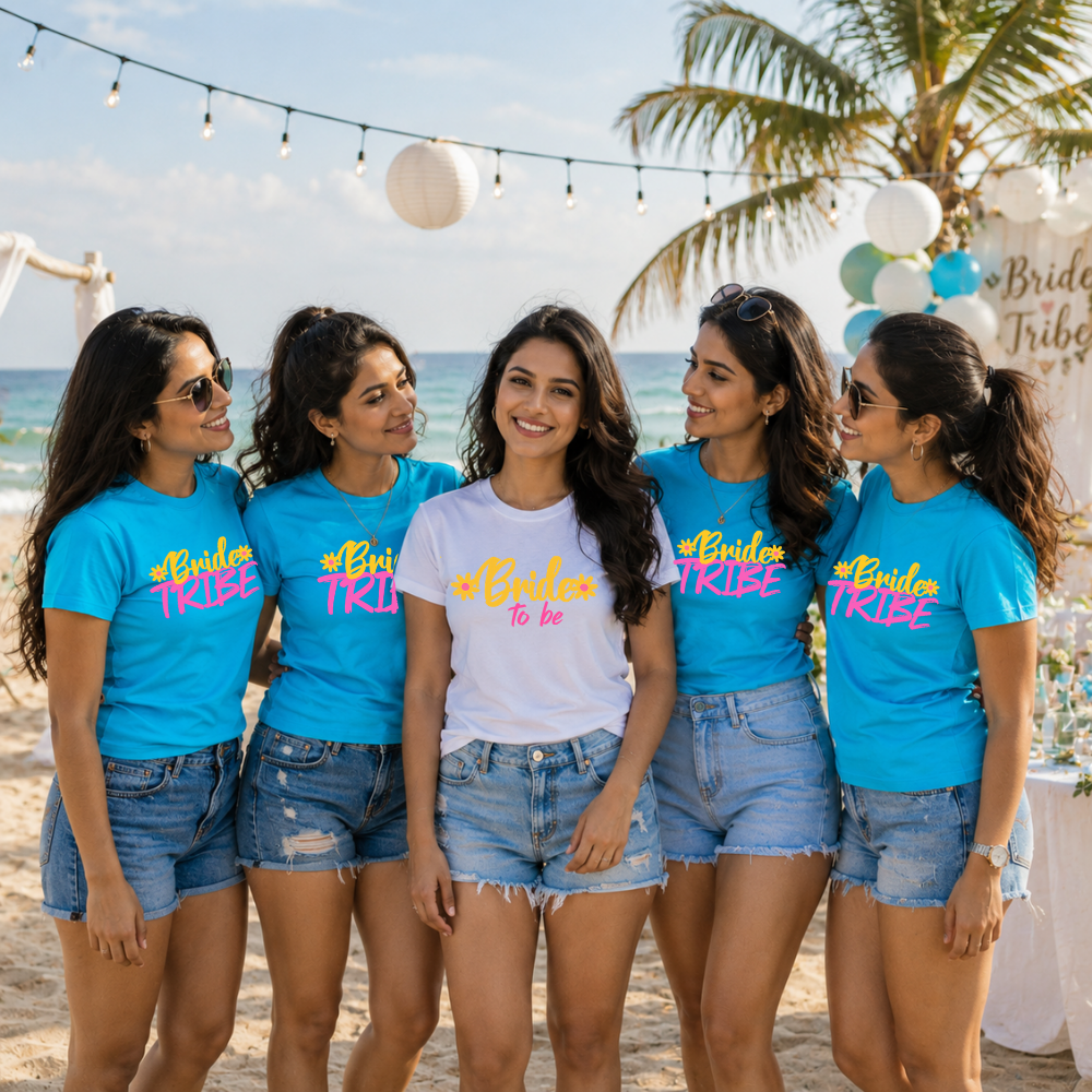 Bride To Be & Team Bride Matching T-Shirts for Bachelorette Party | Bride Squad Tees