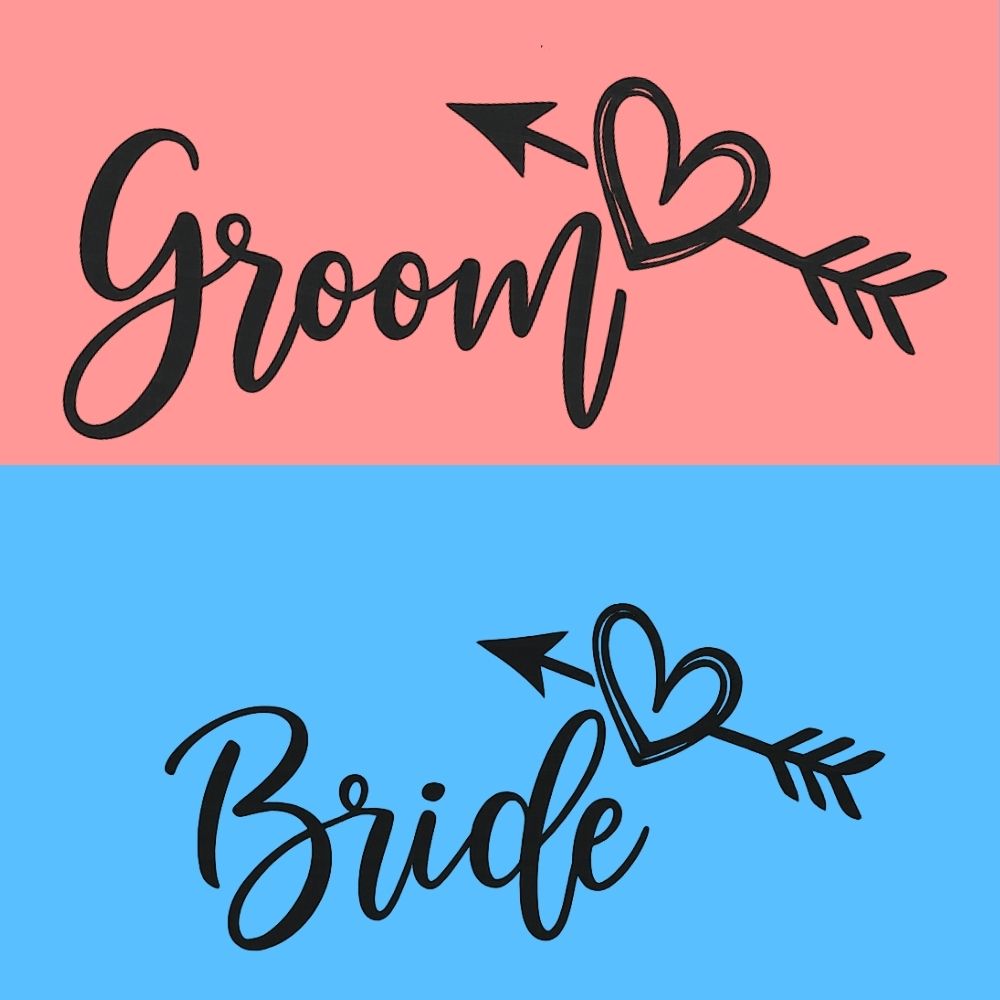 Bride & Groom Couple Matching T-Shirts for Wedding, Honeymoon & Pre-Wedding Shoot
