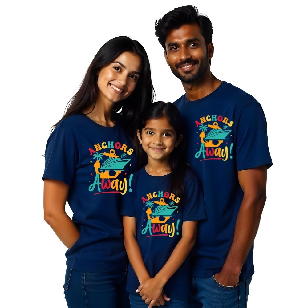 Anchor Away Family Cruise Matching Family Tshirts