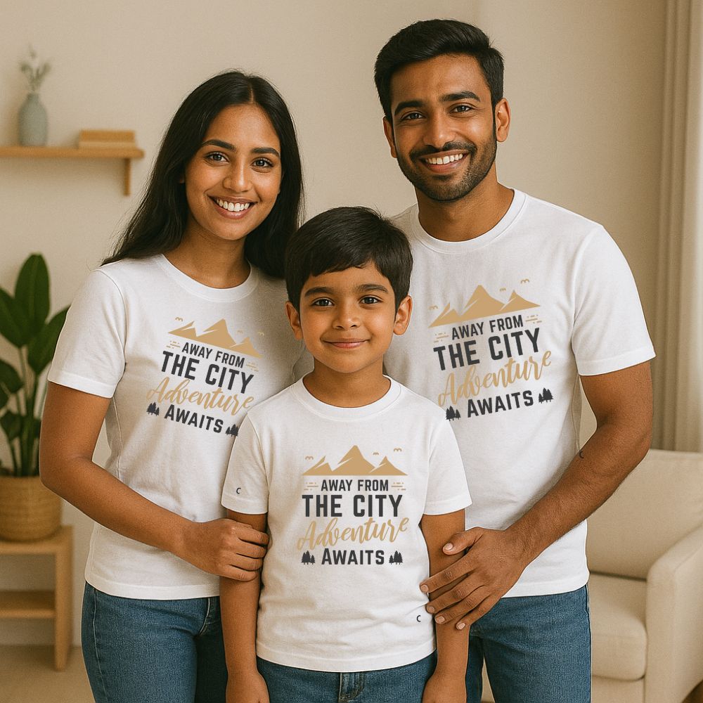 Away from the City – Matching Adventure Family T-Shirts - Jopokart