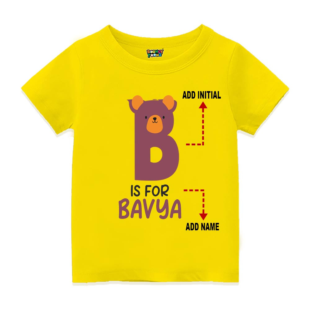 Alphabet B Customised T Shirt