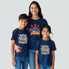 Best Mom - I have the best mom in the Galaxy Mom and Kids Matching Tshirts