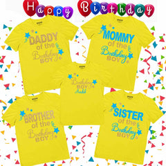 Birthday Boy - Custom Name Matching Family Tshirts