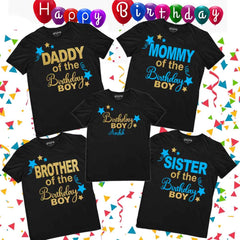 Birthday Boy - Custom Name Matching Family Tshirts