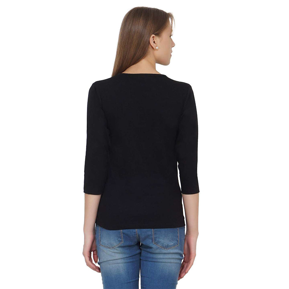 Black Classy Criss-Cross Top