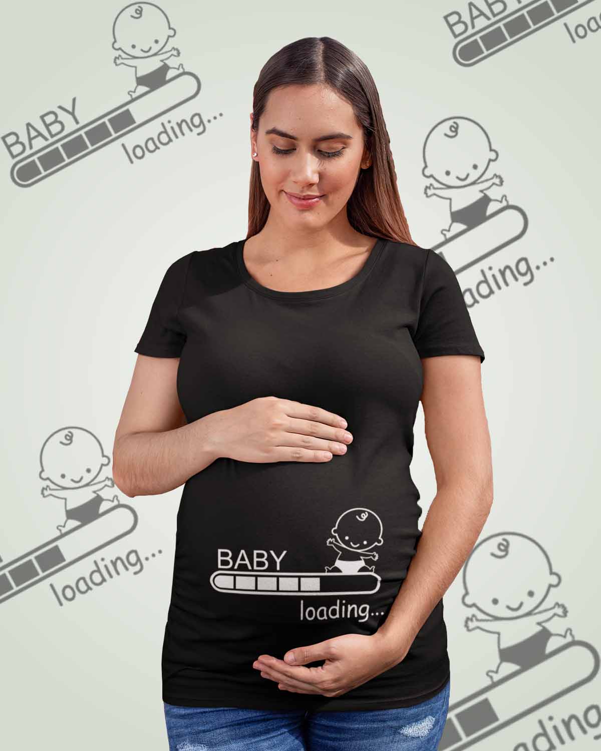 Baby Loading Please Wait Pregnancy Announcement T-Shirt