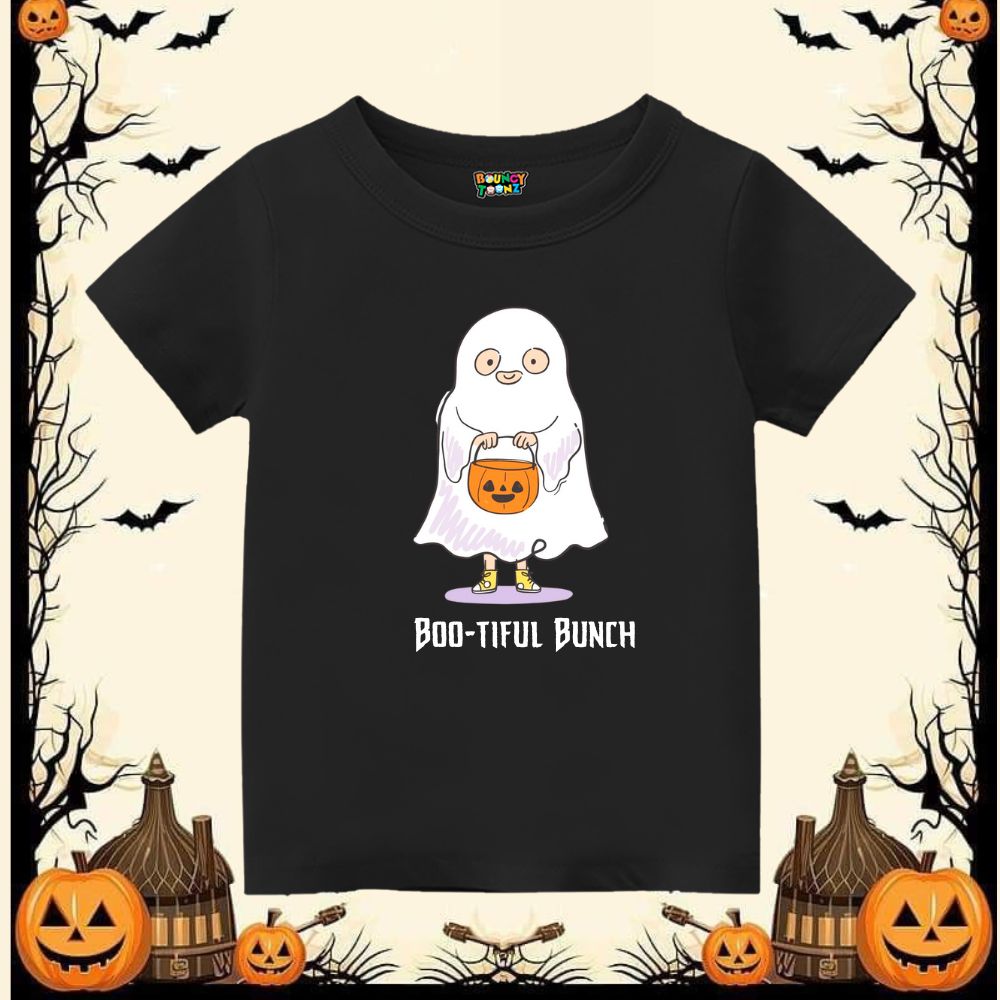 Boo-tiful Bunch Kids' Ghost Halloween T-shirt - Cute & Spooky Tee