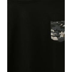 Camaflauge Pocket Black T-shirt