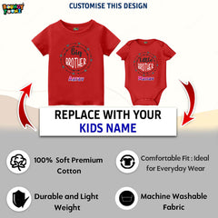 Big Bro Lil Bro Big sis Lil Sis Tshirt and Romper for siblings