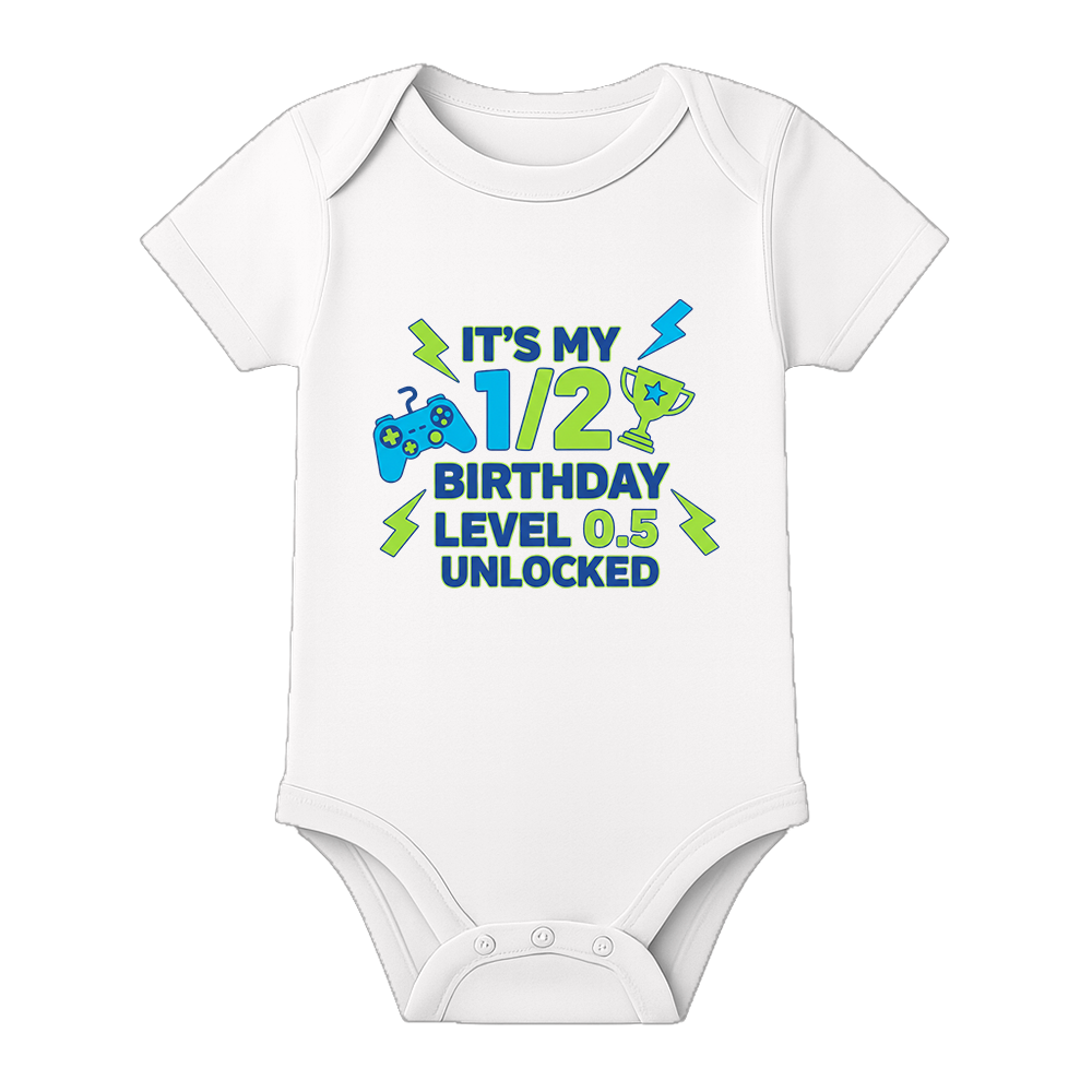 6 Month Old Baby Onesie with Name Customization