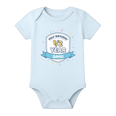 6 Month Baby Milestone Romper Personalized Design